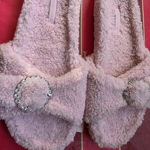 Victoria's Secret Pink Fuzzy Sandals